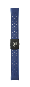 STR-R53: Chalky Blue Textured Rubber Strap with Deployant Buckle