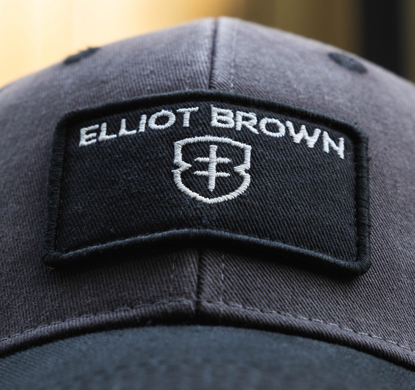 EB CAP - 003 - Black and Grey, material back Snapback