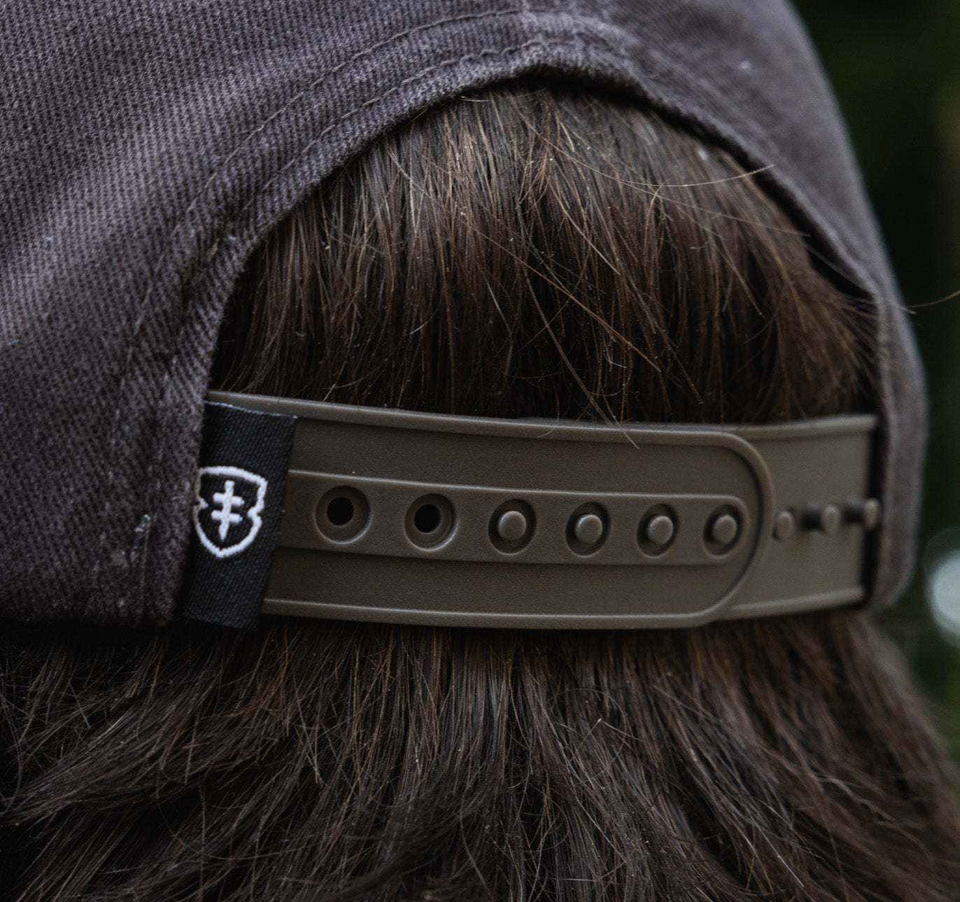 EB CAP - 003 - Black and Grey, material back Snapback