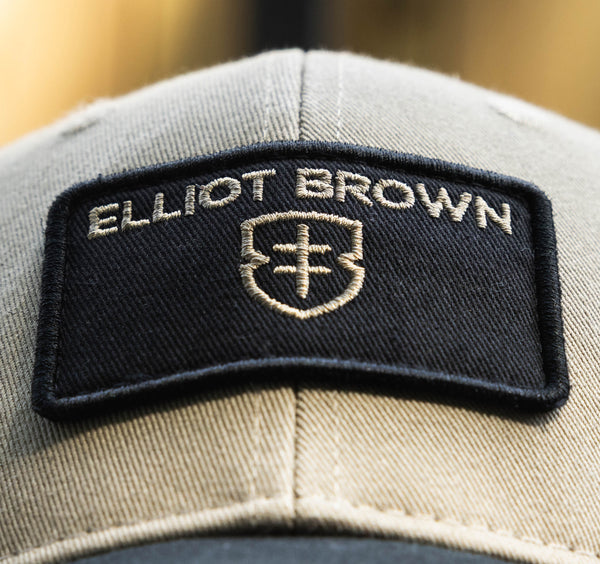 EB CAP - 004 - Black & Earth cotton/mesh back Snapback