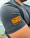 EB T-Shirt - 005: "Grey / Orange Edit"