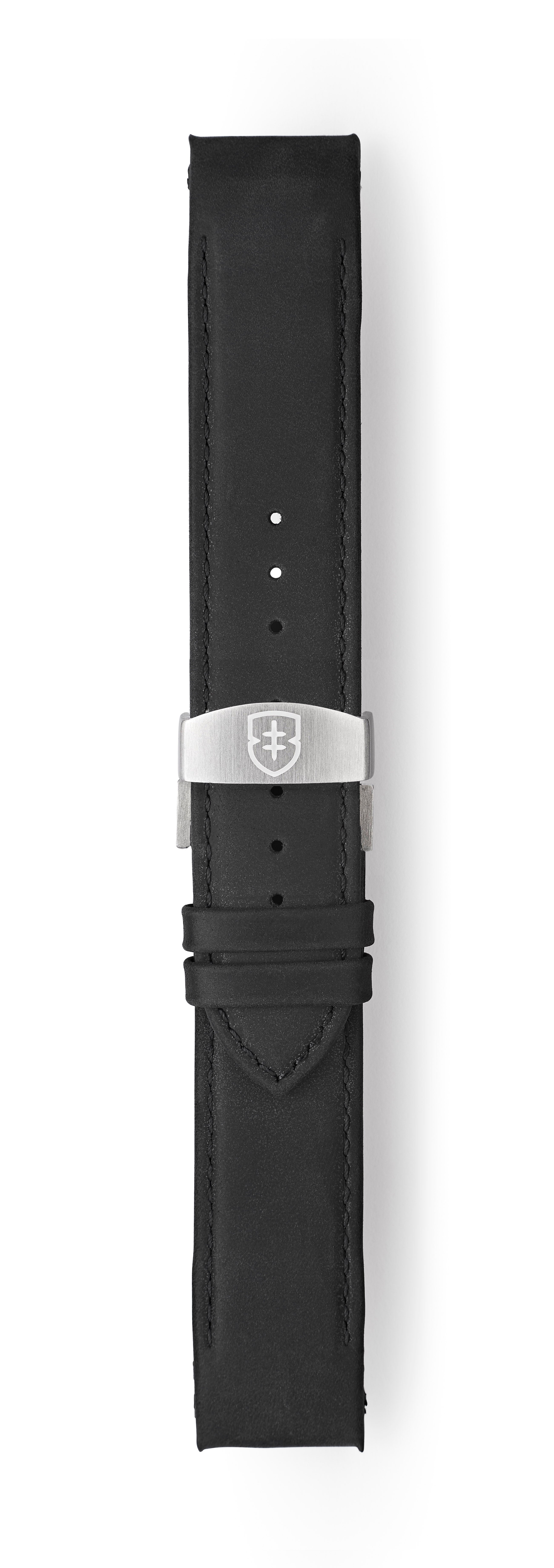 STR-L20:Matt Slate Black Deployant Strap