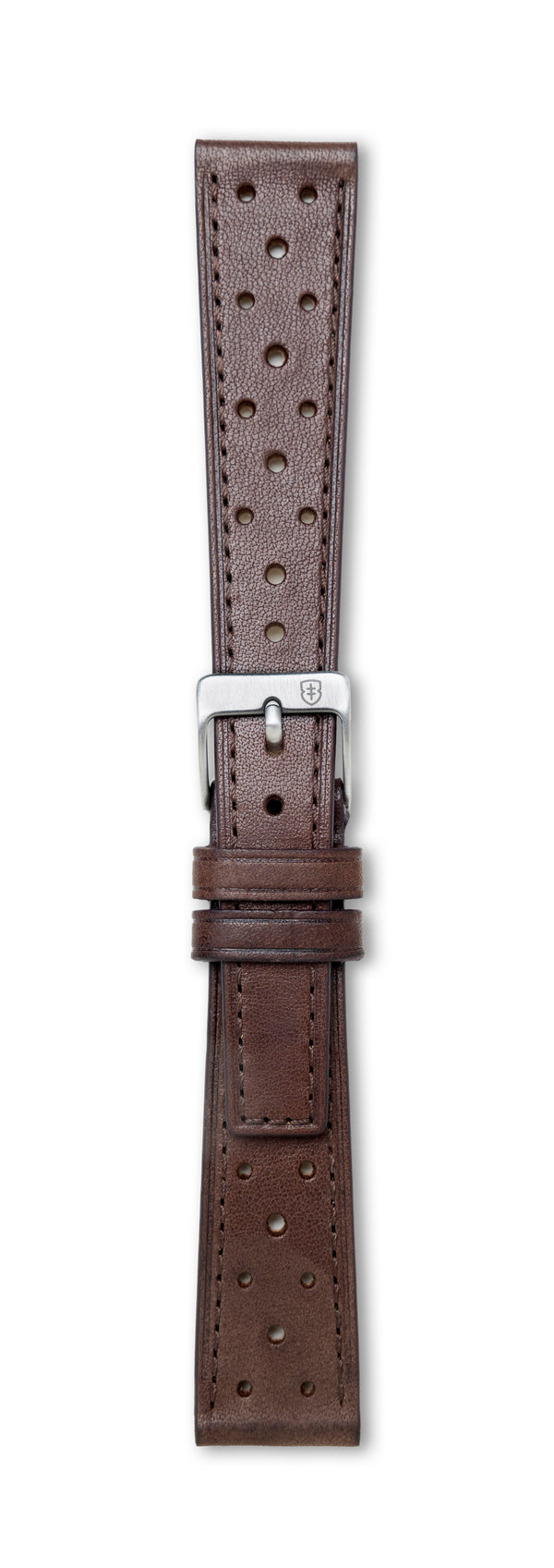 STR-L38: Brown Leather Strap - 20mm