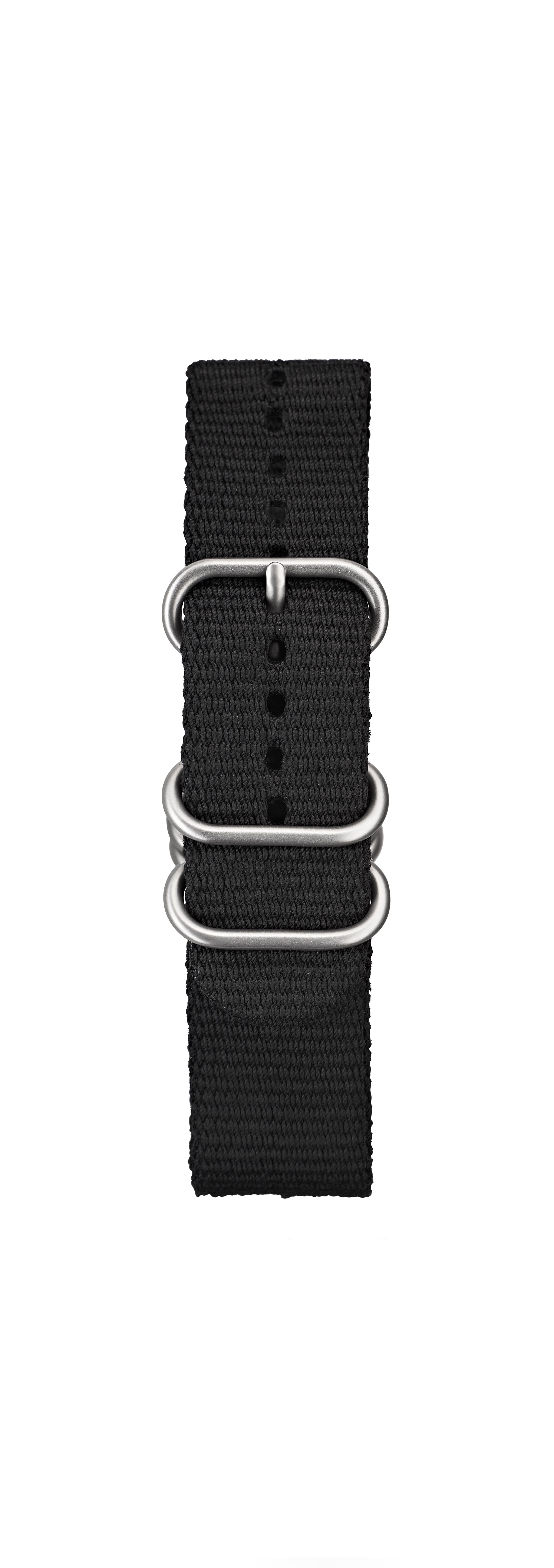 STR-N03: Black Ballistic Military Webbing Strap