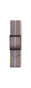 STR-N11: Desert-Brown with Sky Blue Pinstripe Webbing Strap