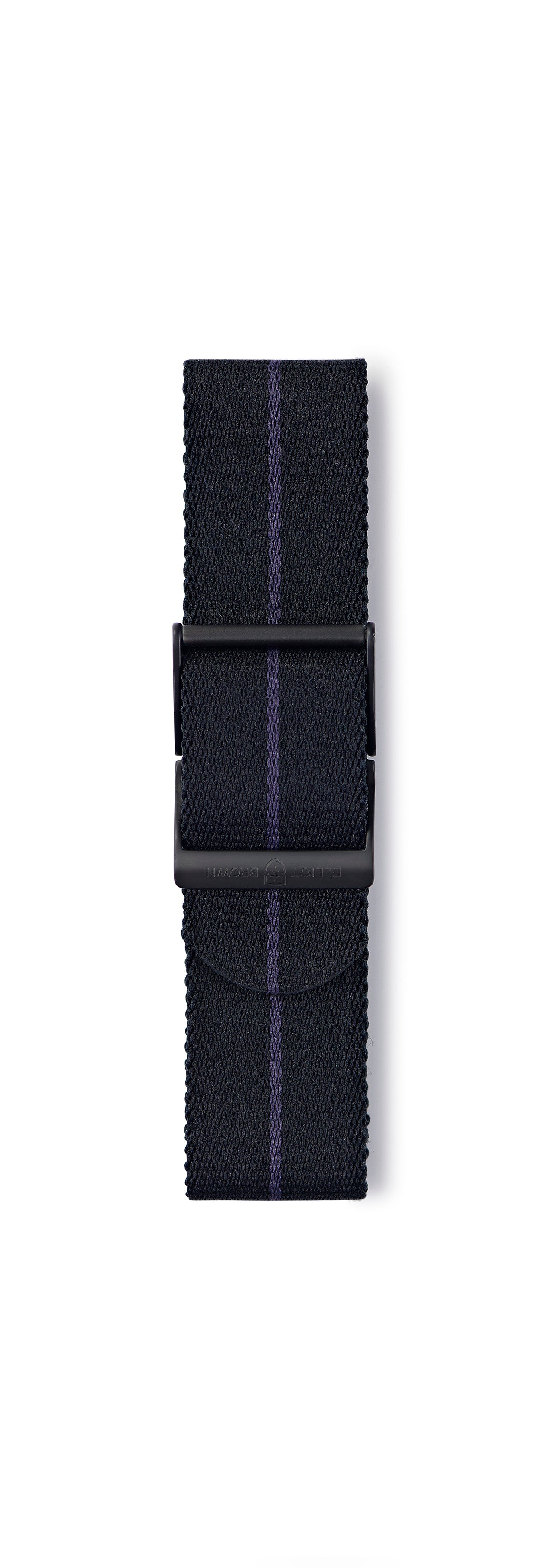STR-N16: Black with Dark Blue Pinstripe Webbing Strap