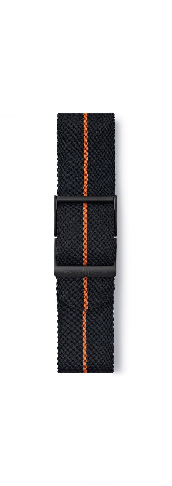 STR-N17: Black with Burnt Orange Pinstripe Webbing Strap