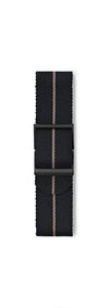 STR-N18: Black with Desert Brown Pinstripe Webbing Strap