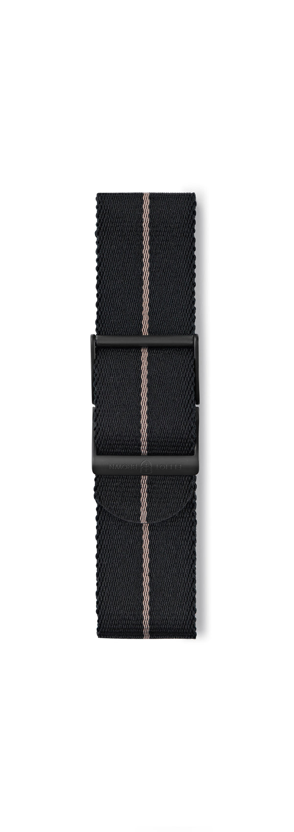 STR-N18: Black with Desert Brown Pinstripe Webbing Strap