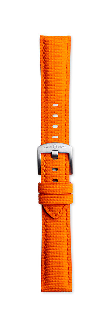 STR-S03: Orange Sailcloth Strap - 20mm