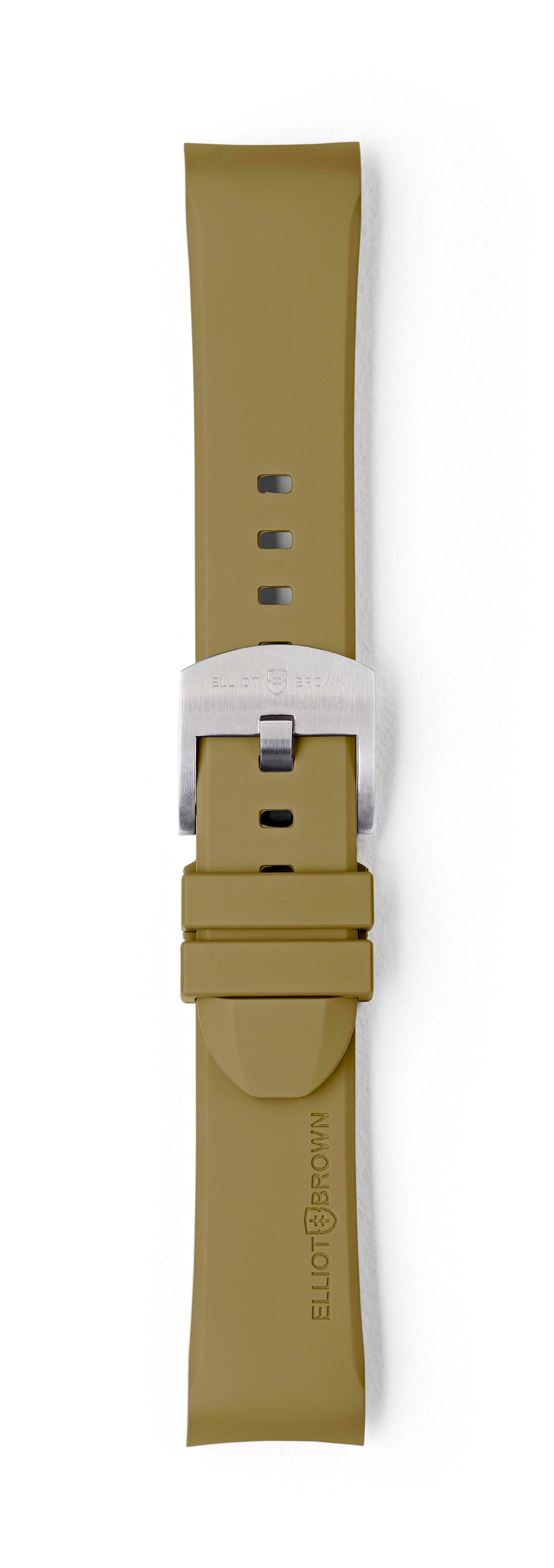 STR-R19: Flat Dark Earth Rubber Strap