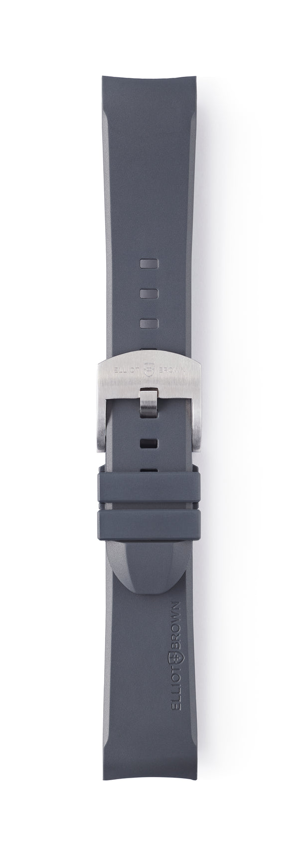 STR-R10: Mid Grey Rubber Strap with Stainless Buckle